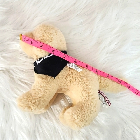 Douglas Cuddle Toy Spankie 11” Yellow Lab Dog Pup Stuffed Animal Idexx Bandana - Picture 15 of 15